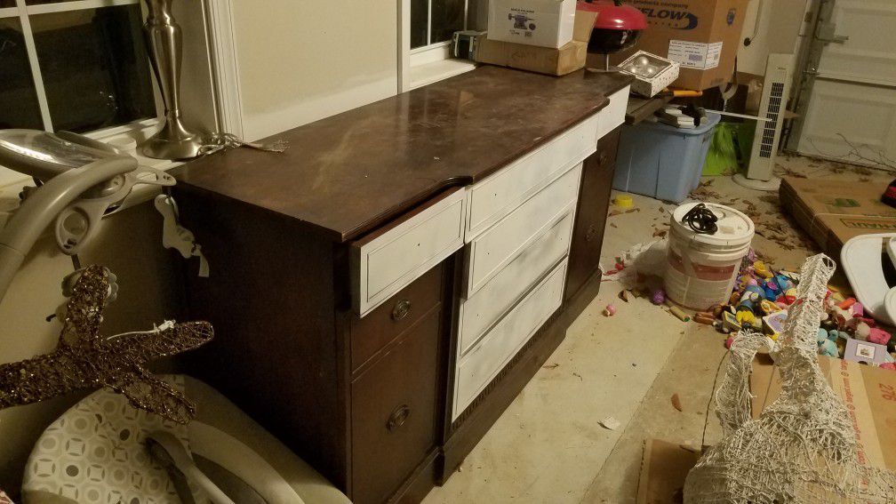 Antique buffet to be restored