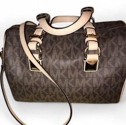 Michael Kors MK Signature Satchel Bag