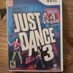 Just Dance 3 Wii Game. Complete With Manual