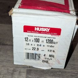 Husky Clear Plastic Sheeting 