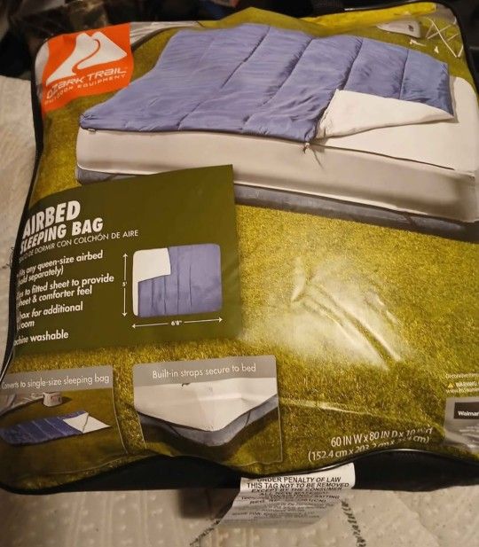 Ozark Trail Airbed, Sleeping Bag