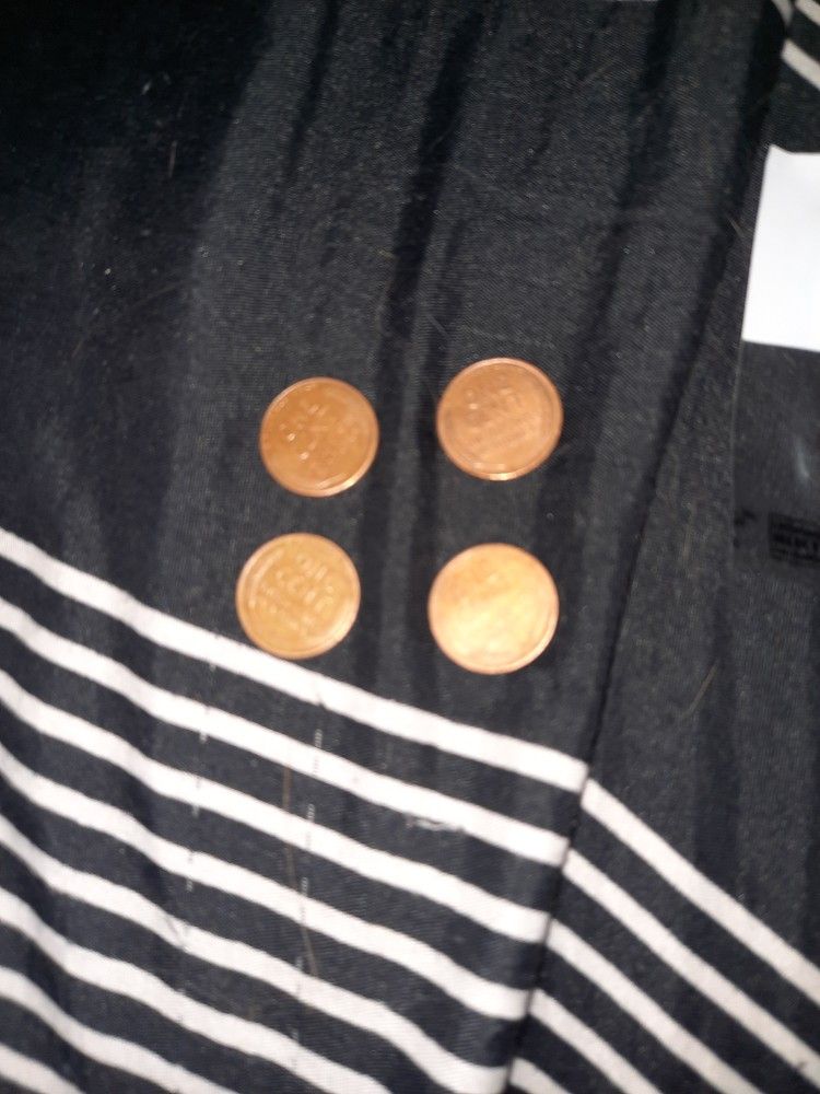 5 Wheat Penny's