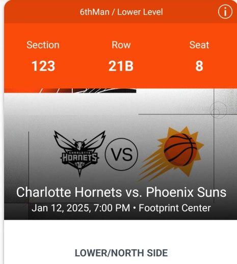 Suns vs Hornets