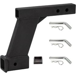 10-Inch Hitch Receiver Extension Riser Fits for 2 Inch Hitch Riser, 10000lbs Trailer Hitch Riser for 2-Inch Receiver, Trailer Receiver Hitch Riser Ext