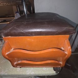 Storage ottoman footstool