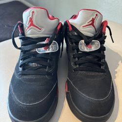 Nike Air Jordan 5 V Retro Low Alternate 90 Black Red Size 11 Sneakers