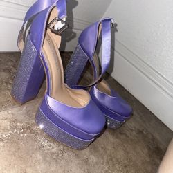 New Size 9 Purple Rhinestones Bratz Heels