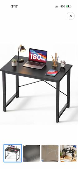 DUMOS 31" Small Computer Desk Home Office Writing Table (Black) - New