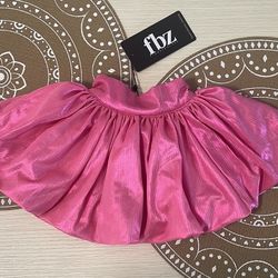 Flowers By Zoe FBZ pink Metallic Toddler Skirt