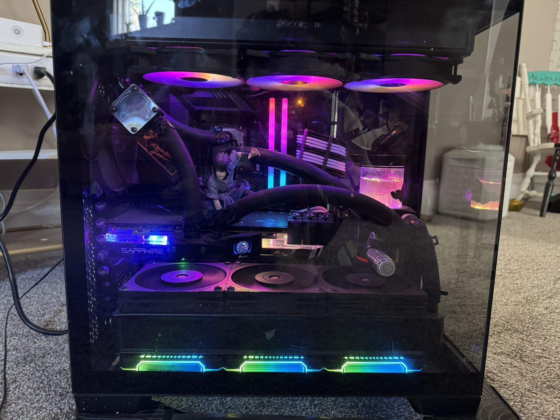 Custom Built Computer With 31.5 Inch Curved Monitor