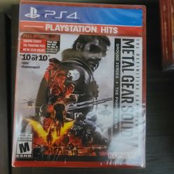 METAL GEAR SOLID 5 THE DEFINITIVE EXPERIENCE  NEW, UNOPENED, & FACTORY SEALED PS4