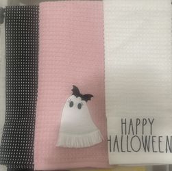 Halloween 3 piece Kitchen /bathroom Towel Sets 