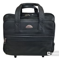 Samsonite Black Leather Rolling Business Briefcase Carry On Luggage Nice
** Price Is Firm**