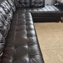 Leather Sectional Sofa , 120x80 . Price Including Delivery