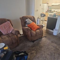 Reclining  Chair and Sofa