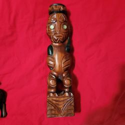 Vintage Maori Tiki Statue