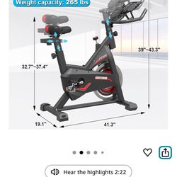 New Exercise Bike Goflyshine Assembled 