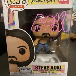 Steve Aoki Signed Funko Pop Autographed 