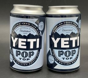 Yeti Pop Top Stash Can Set of 2 Diversion Cans Stash Safe 12 oz Metal USA