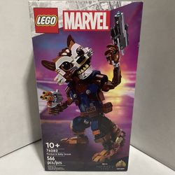 Marvel Lego Set Rocket And Baby Groot 