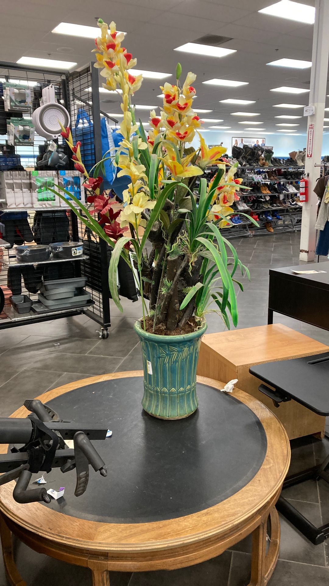 Giant Vase With False Flowers