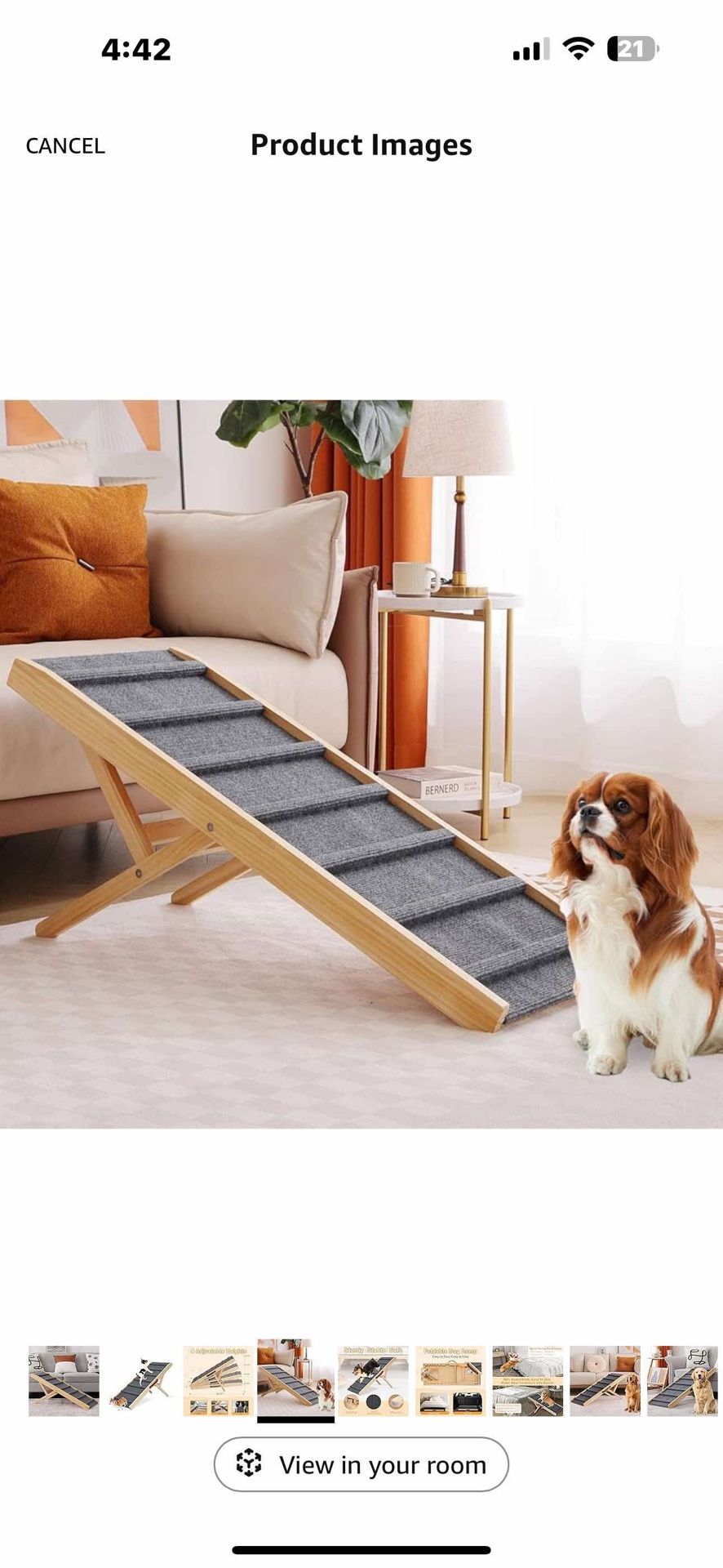 Large Dog Pet Ramp Stairs for Bed Couch Car Truck SUV,Dog Pet Ramp for Small Large Dogs Pets to Get on High Bed Truck Couch Sofa