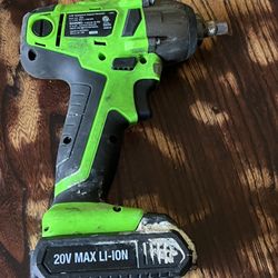 OEMTOOLS Impact Wrench, 20V Brushless Cordless Impact