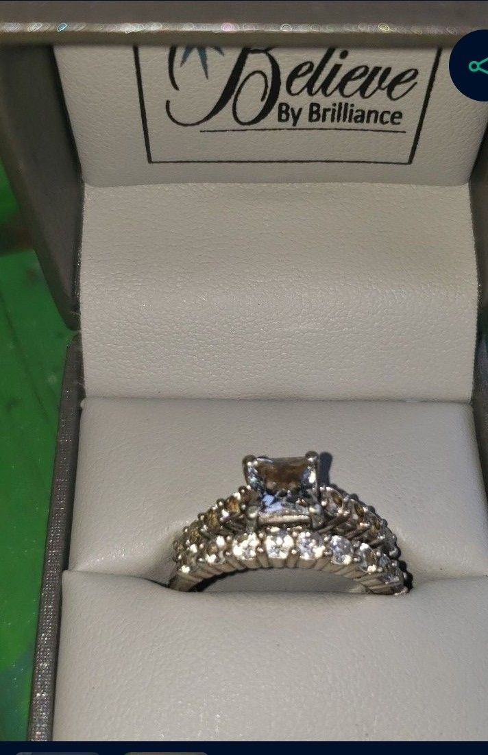Engagement And Wedding Ring Set