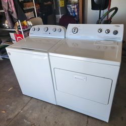 WHIRLPOOL WASHER AND ELECTRIC DRYER 