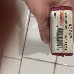 Starrett 577XP Rounded Anvil Micrometer 0-1" Range, Carbide