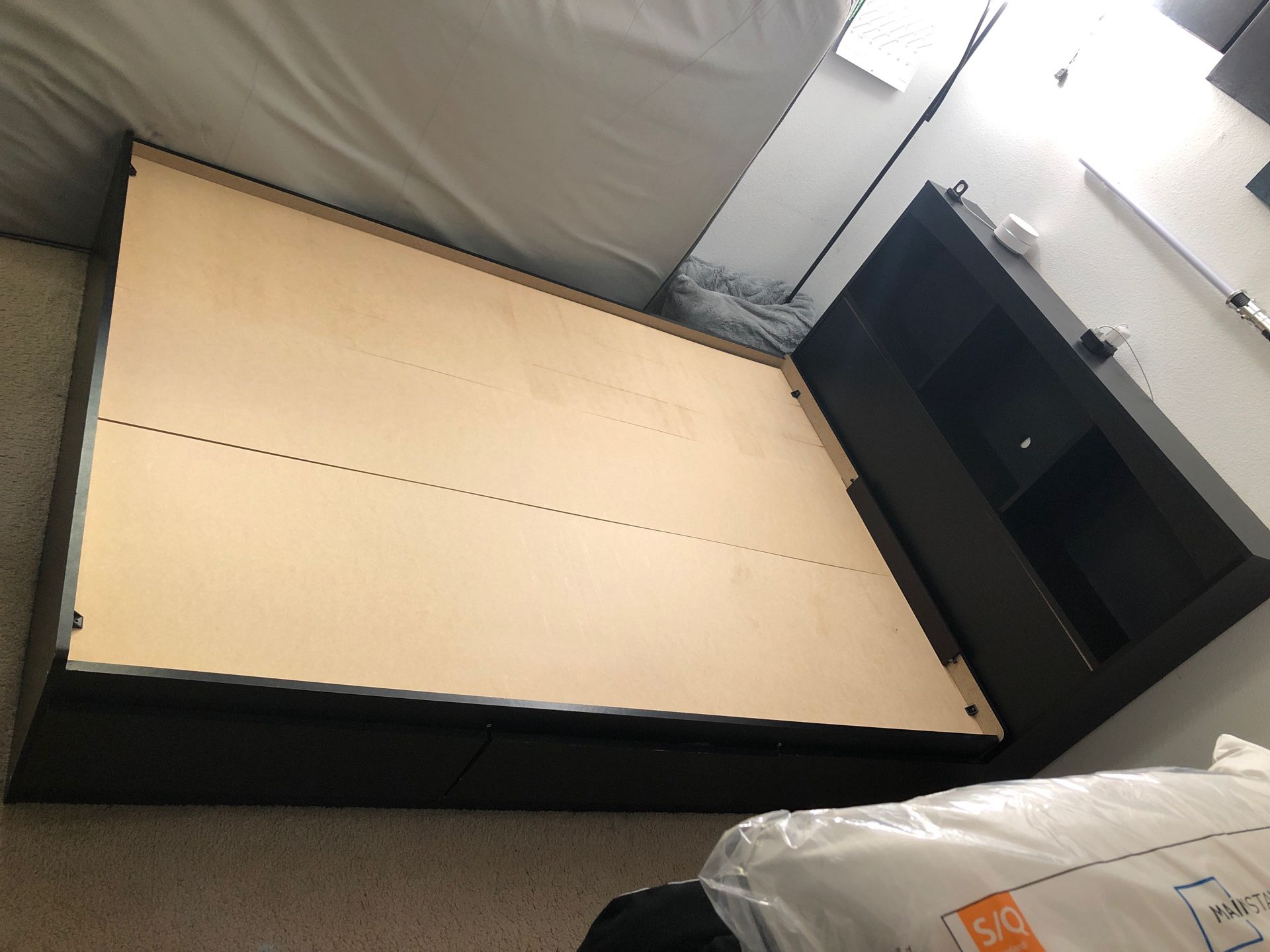 Full size bed frame with Storage and Headboard