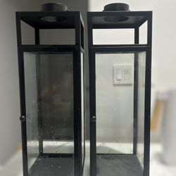 Two Large Lanterns, Used For Candles 