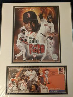 David Ortiz 10/20/2004 Cancelled U.S. postage stamp issued by United States Postal Service!
