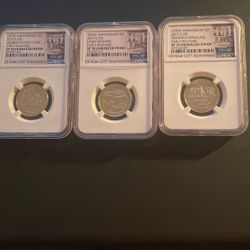 2017 S $.25  Us Mint 225 Anniversary Set SP70 Enhanced Finish