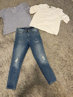 Jeans, Two Shirt Bundle