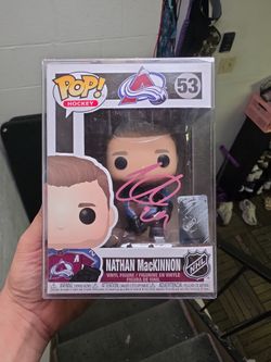 Autographed Nathan MacKinnon Funko Pop