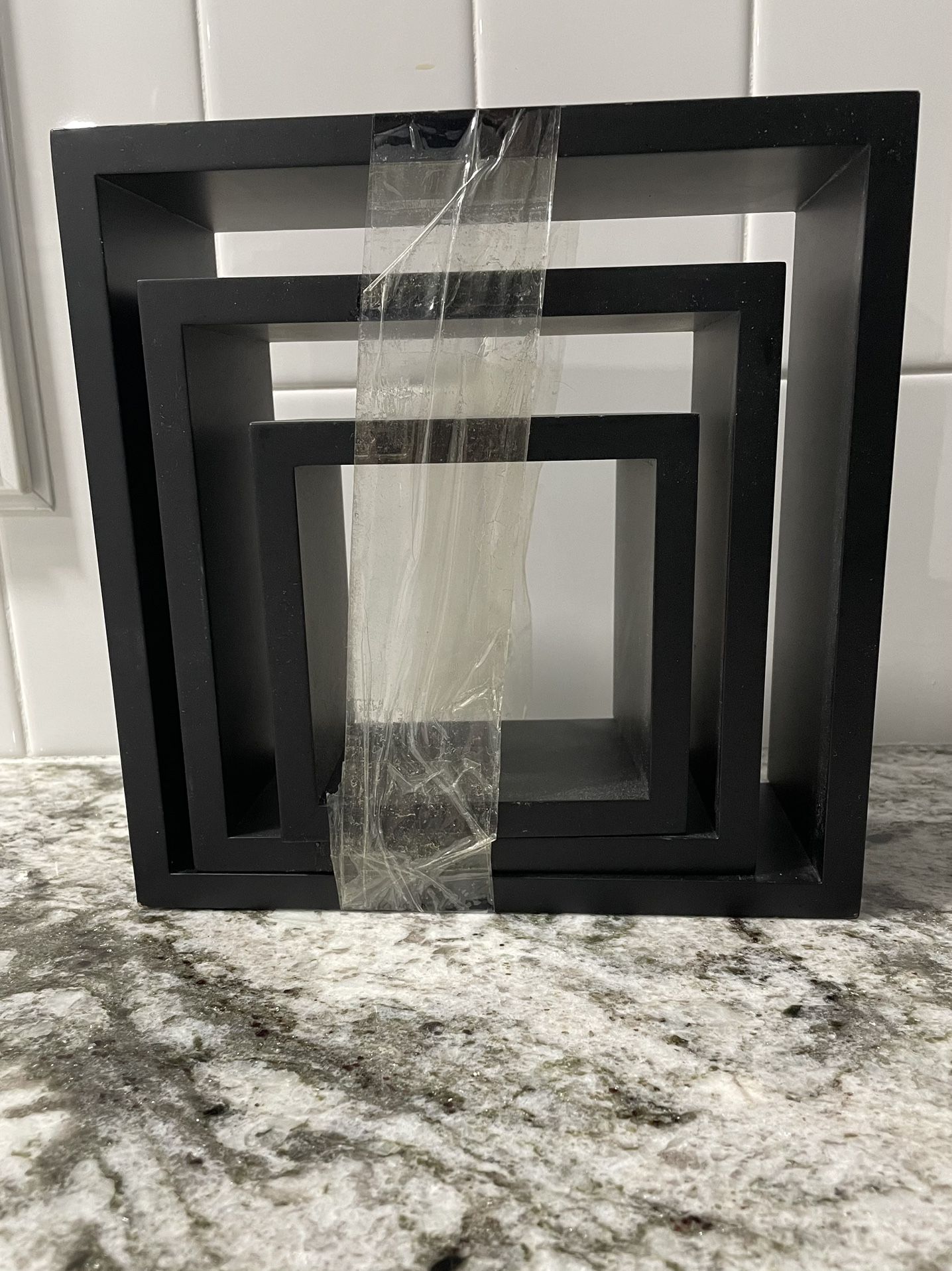 3 Square Wall Shelves