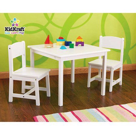 New!! Kids craft table and chair set, toddler table and 2 chairs, kids table set