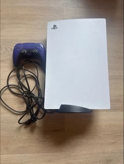 Playstation 5 Disc Edition Console with Purple Controller