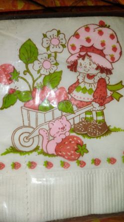 Vintage Strawberry Shortcake Napkins
