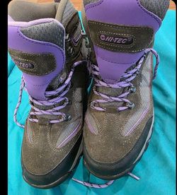 Hi-Tec Hiking Boots Gray and Purple size 11