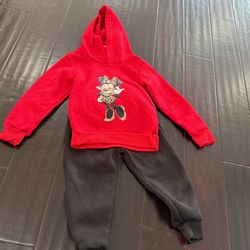 Minnie Mouse Fleece Sweatshirt and Pants Outfit Set 