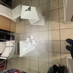 Glass Top Dining Table 