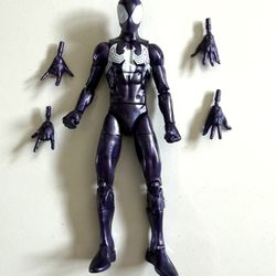 Marvel Legends Spiderman Figure Black Symbiote Complete