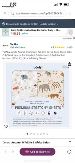 Jungle Crib Sheets
