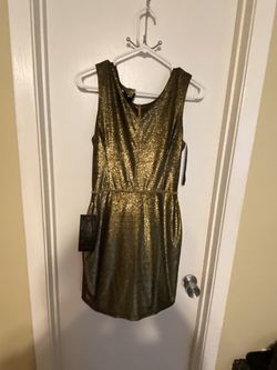 Gold bebe dress