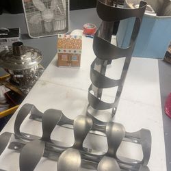 3  Stainless Steel 4 Bottle Wine Racks