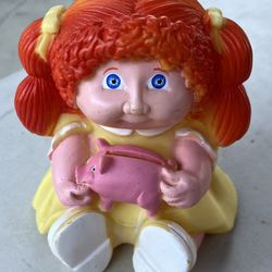 Cabbage Patch Doll Piggy Bank Red Hair 1983 Vintage Appalachian Artworks 7”