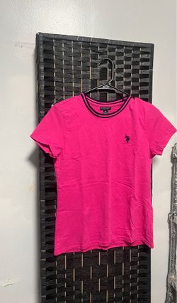 U.S. Polo Assn. Pink Cotton T-Shirt Size M