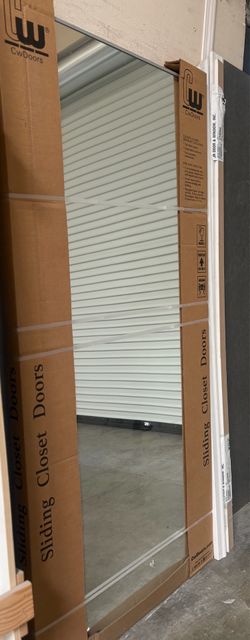 New 64 x80 “ mirrored closet door set